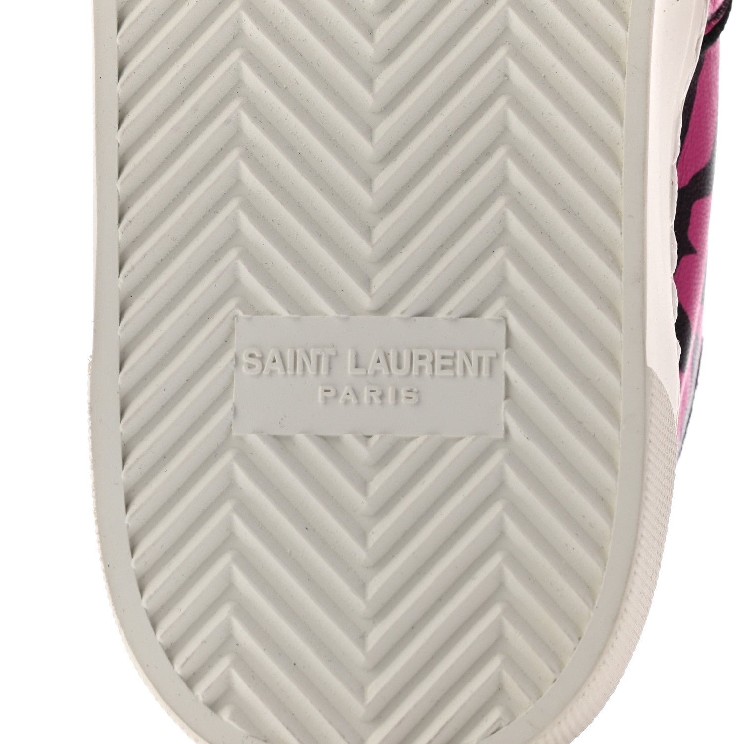 Saint Laurent Nappa Zebra Venice Sneakers 40 Fuchsia Black 6 of 12