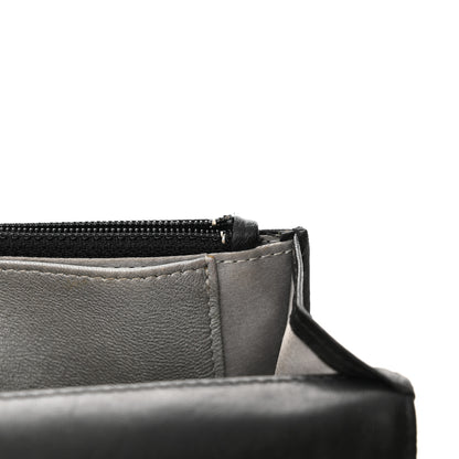 Chanel Lambskin Camellia Embossed Wallet on Chain WOC Black 14 of 17