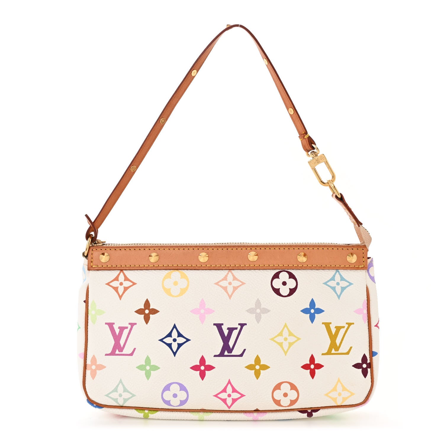 Louis Vuitton Monogram Multicolor Pochette Accessories White 1 of 9