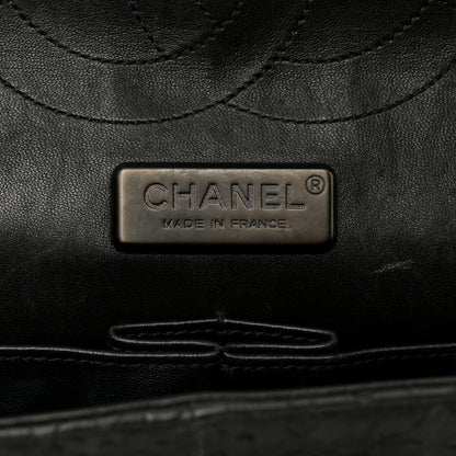 Chanel Snakeskin Jumbo Double Flap So Black 6 of 22
