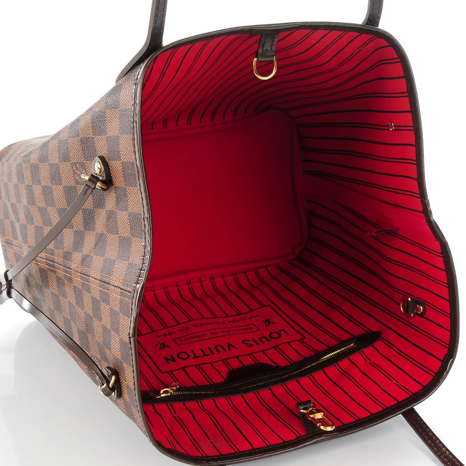 Louis Vuitton Damier Ebene Neverfull MM 5 of 8