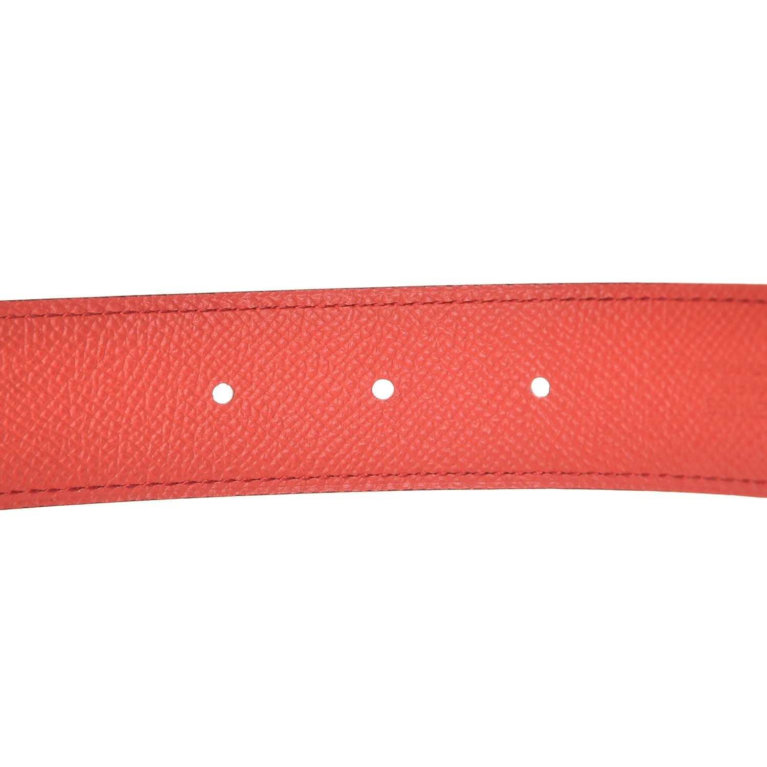 Hermes Swift Epsom 32mm Belt Strap 85 Vermilion Rose Jaipur 5 of 6
