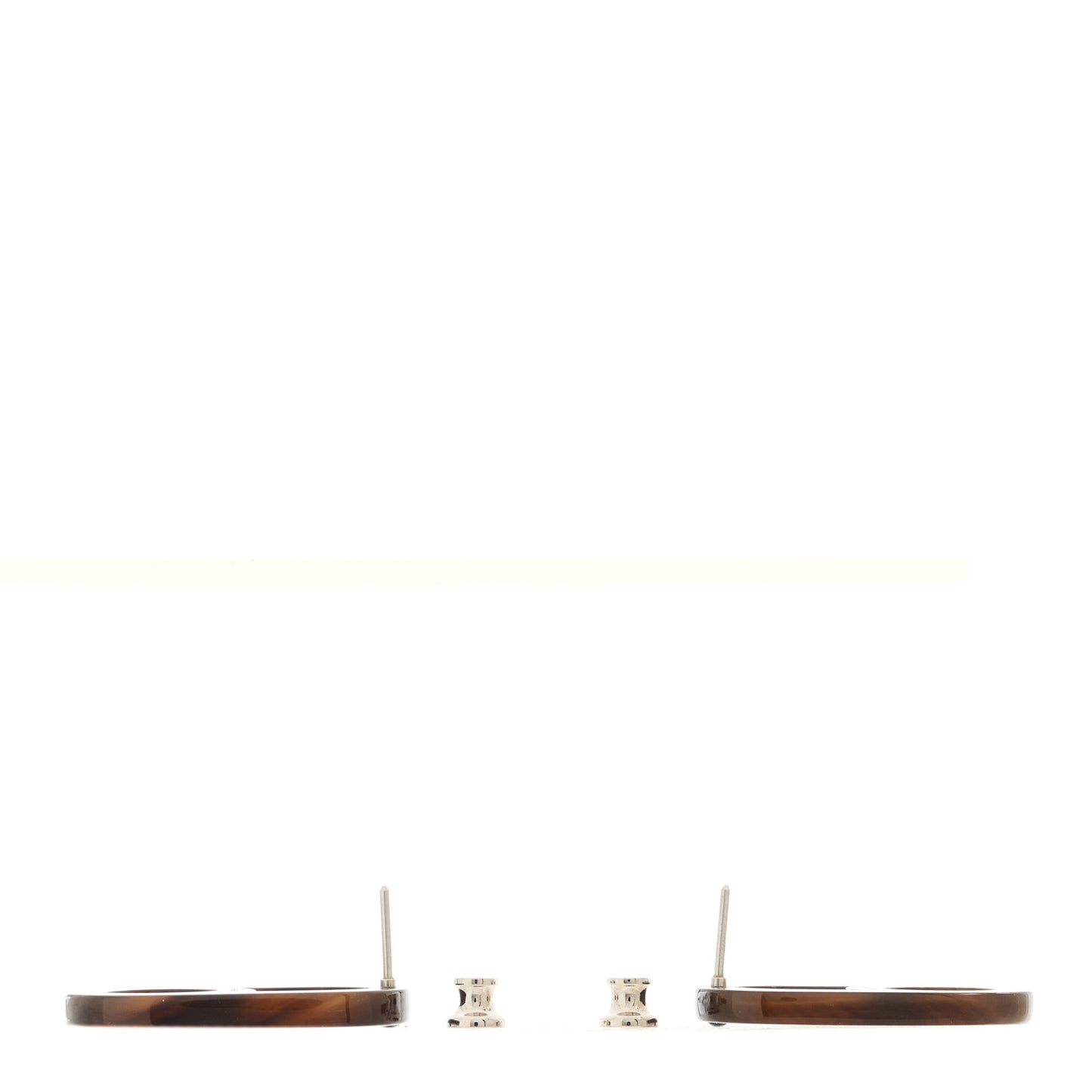 Buffalo Horn Palladium Variation Earrings Multicolor