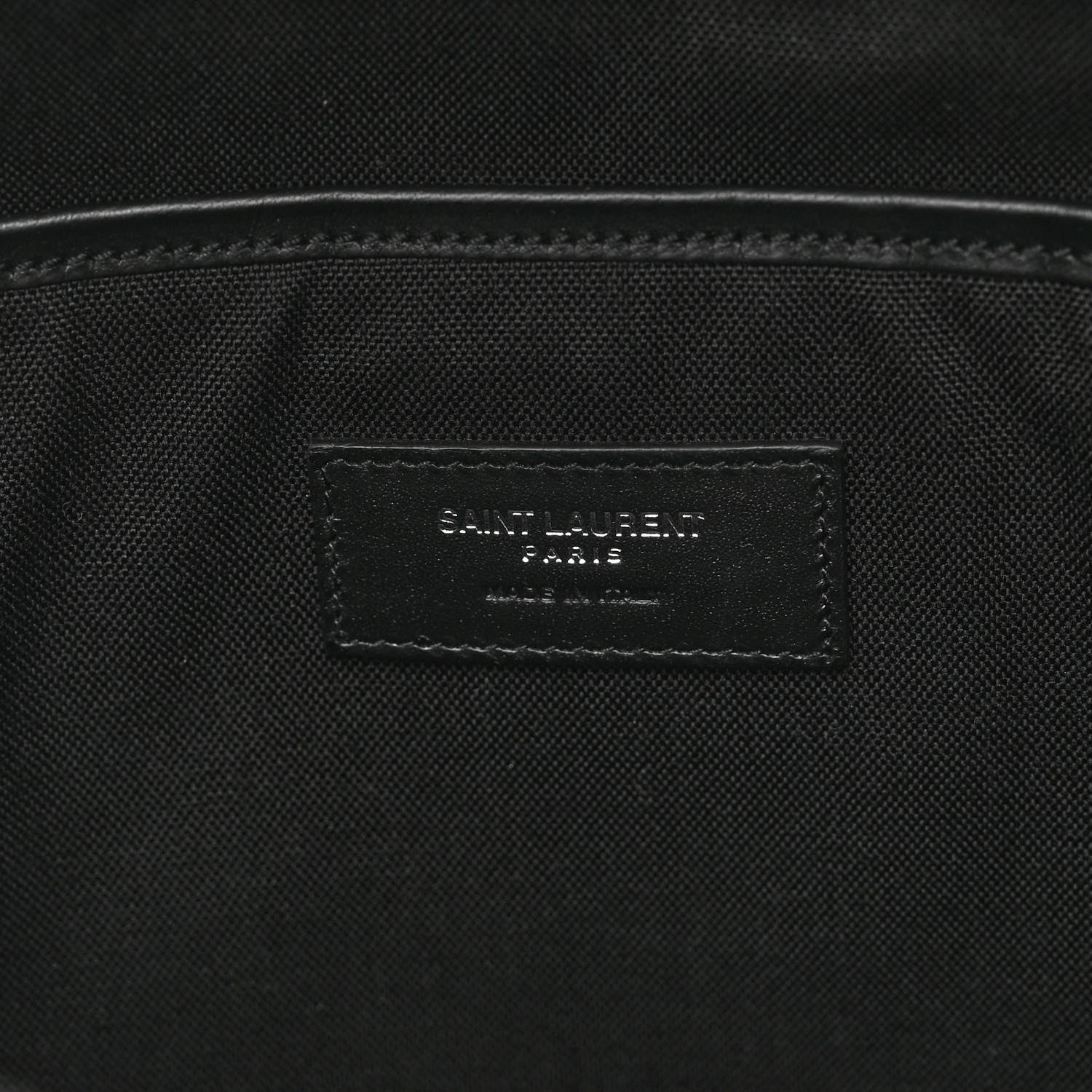 Saint Laurent Canvas City Backpack Black 6 of 9