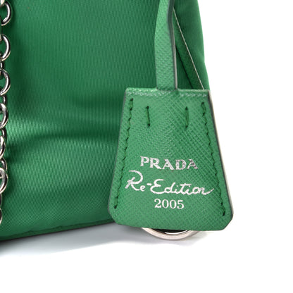 Prada Nylon Re-Edition 2005 Shoulder Bag Menta 6 of 9