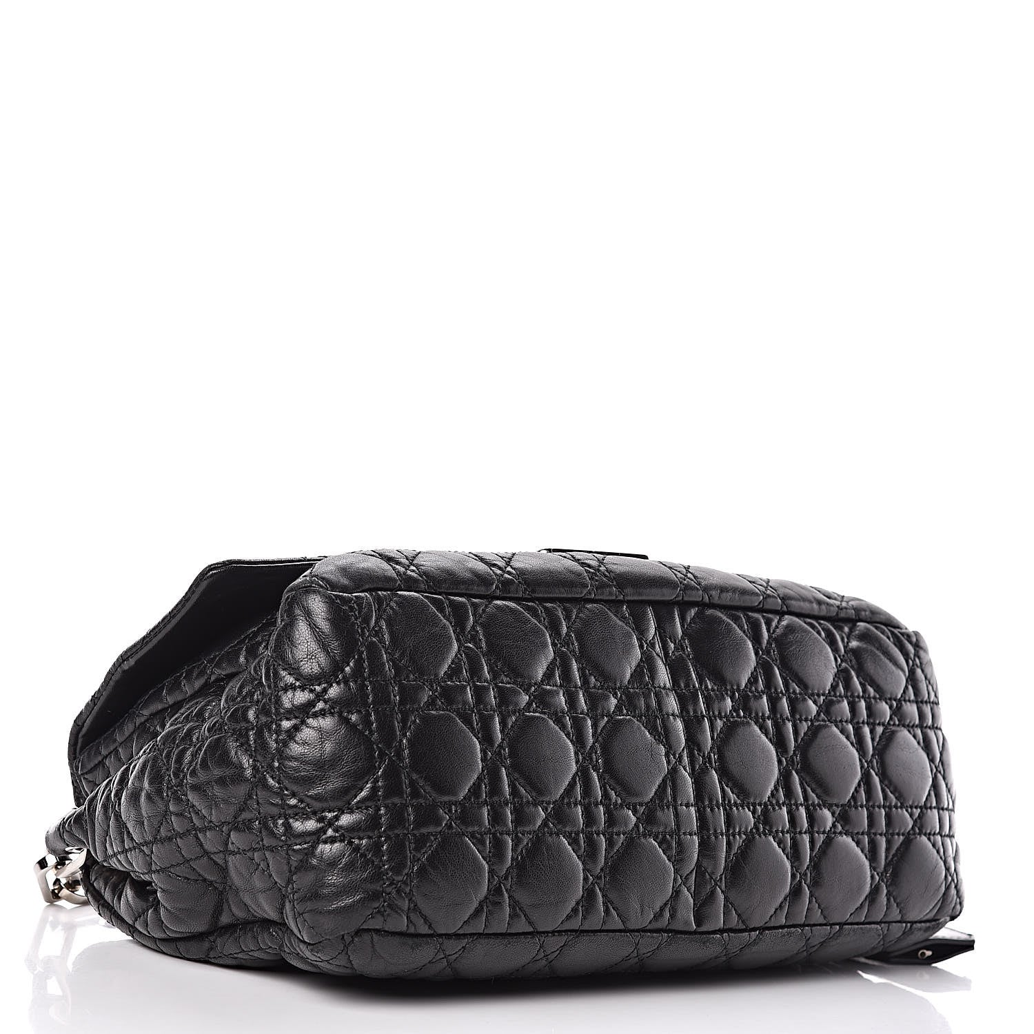 Christian Dior Lambskin Cannage New Lock Flap Black 4 of 11