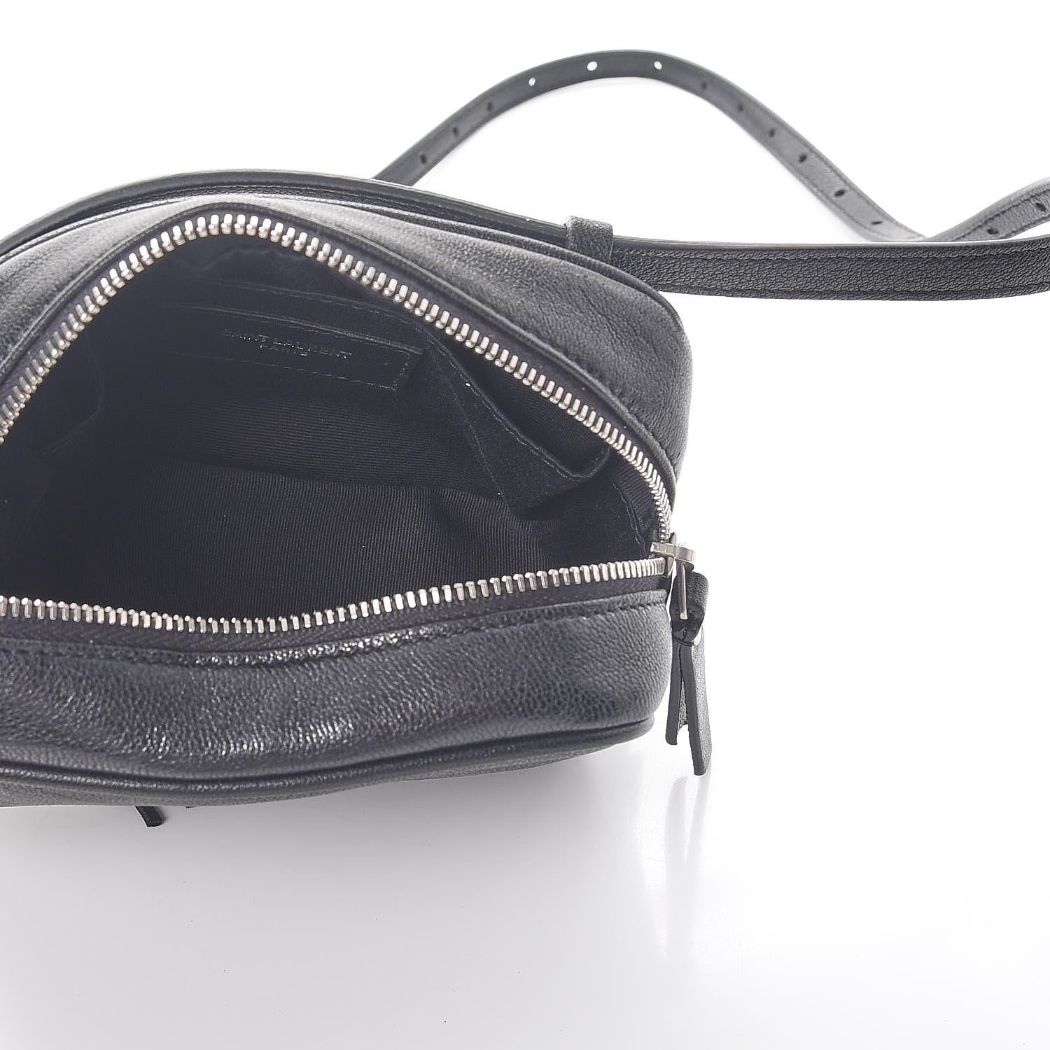 Saint Laurent Lambskin Monogram Lou Belt Bag Black 7 of 9