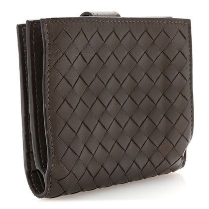 Bottega Veneta Nappa Intrecciato Bifold Zip Wallet Ebano 3 of 8
