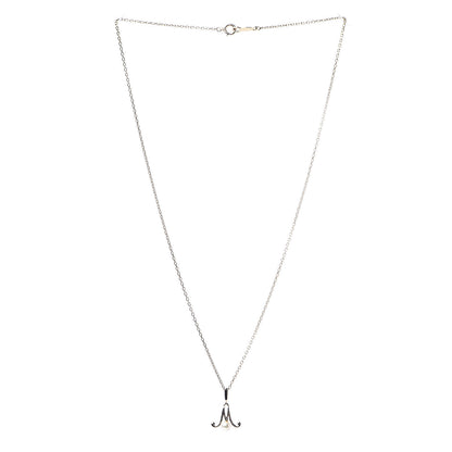 Mikimoto 18K Yellow Gold Akoya Pearl 3.5mm M Pendant Necklace 3 of 5