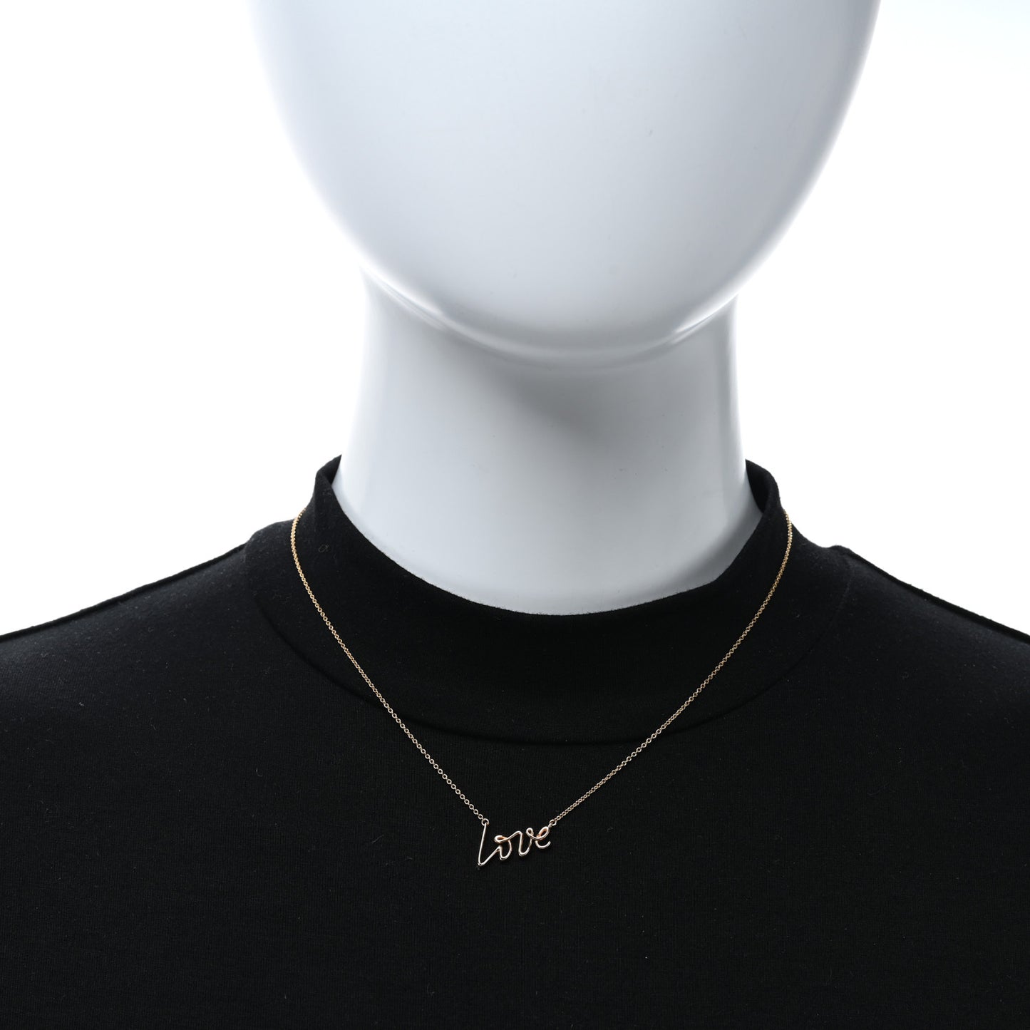 18K Yellow Gold Paloma's Graffiti Love Pendant Necklace