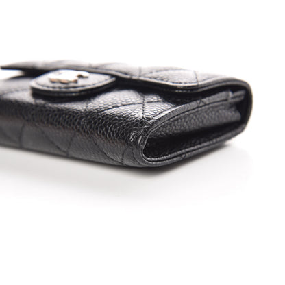 Chanel Caviar Quilted Flap Card Holder Black 10 of 11