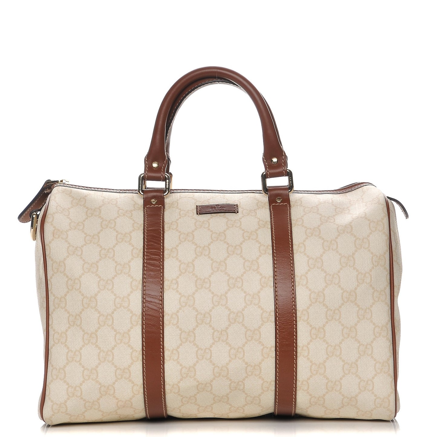 GG Plus Monogram Web Medium Joy Boston Tan
