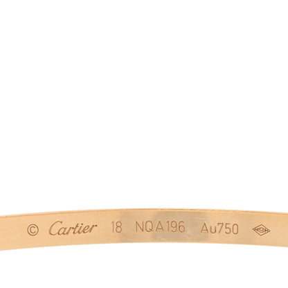 Cartier 18K Yellow Gold 6 Diamond Small LOVE Bracelet 18 3 of 7