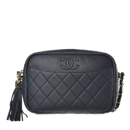 Chanel Caviar Quilted Small Coco Tassel Camera Case Dark Navy 1 of 9