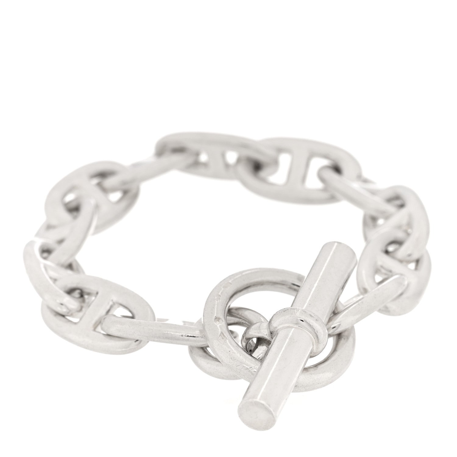 Hermes Sterling Silver GM Chaine d'Ancre Bracelet 2 of 3