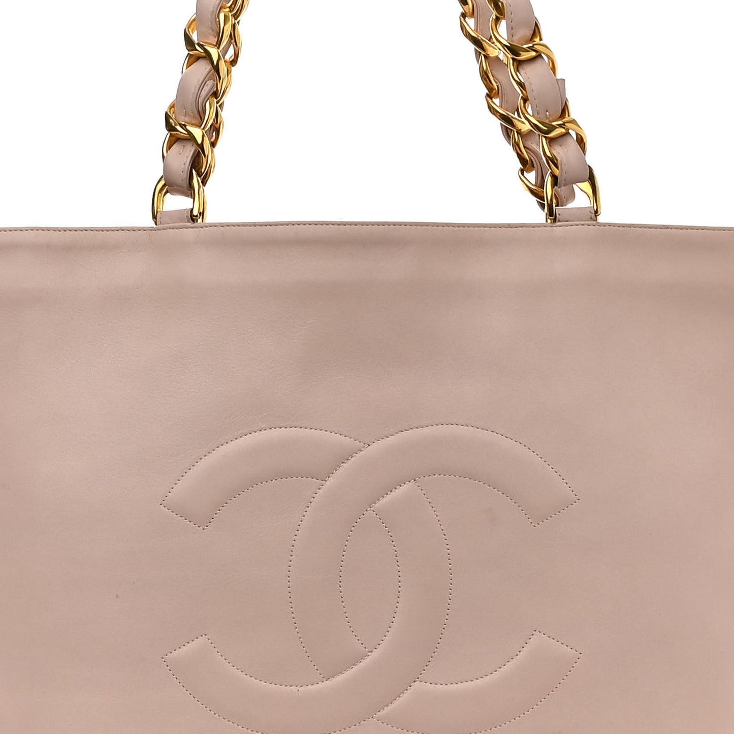 Lambskin Jumbo CC Shoulder Bag Light Pink