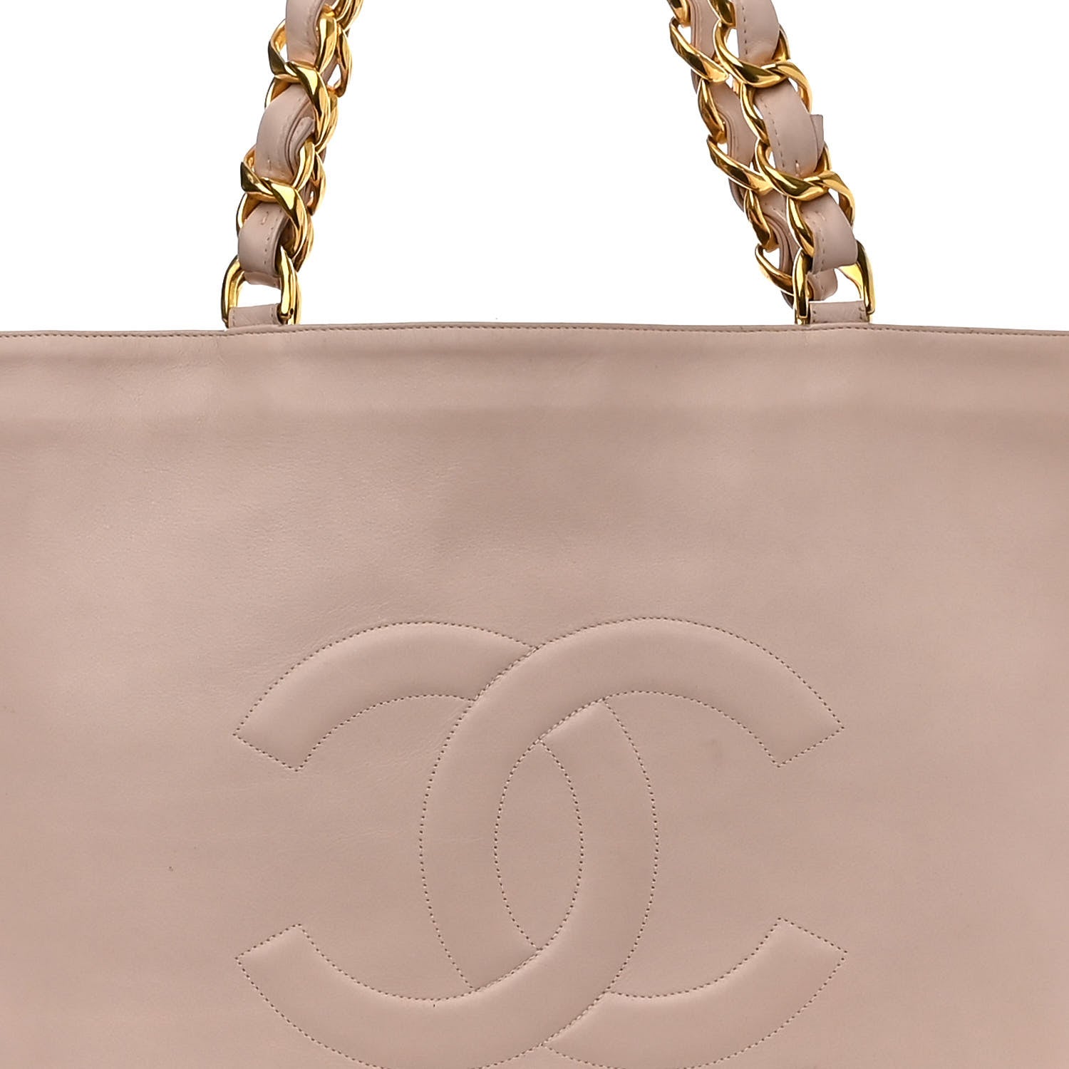Chanel Lambskin Jumbo CC Shoulder Bag Light Pink 9 of 15