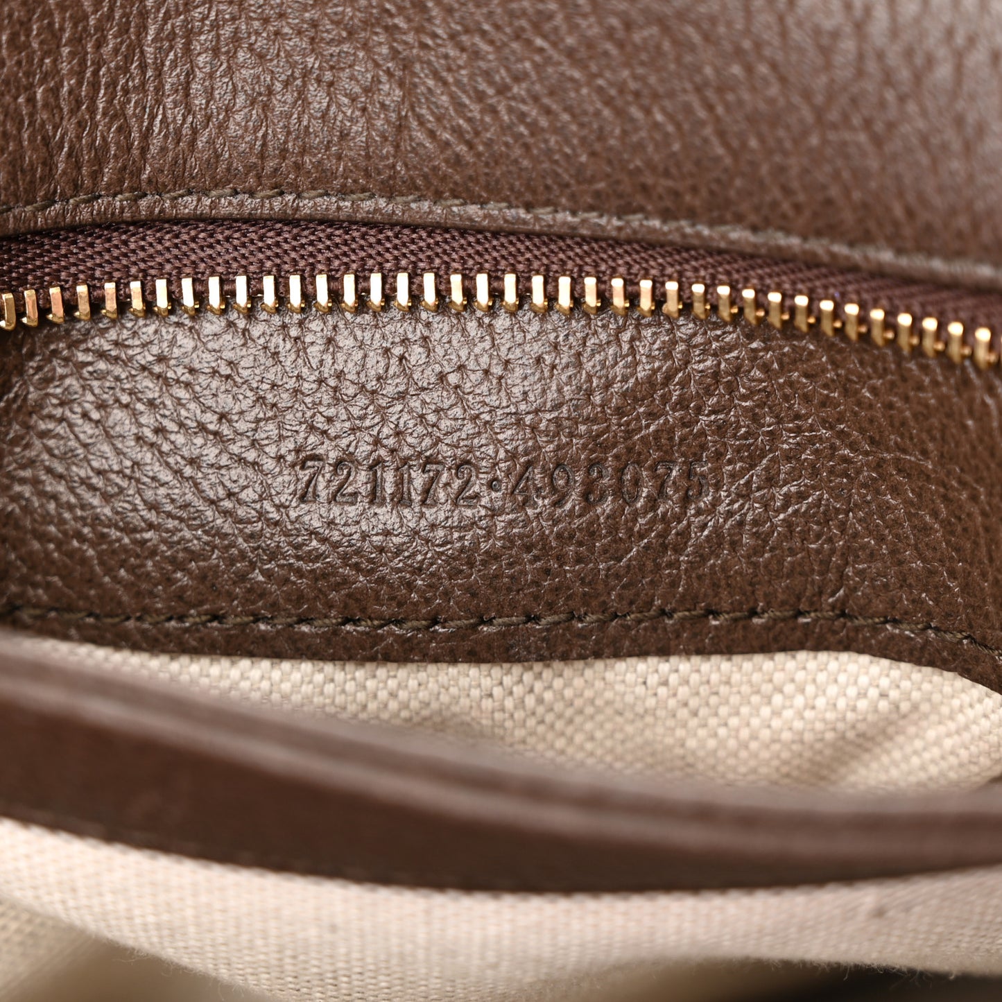 GG Supreme Monogram Textured Dollar Calfskin Web Medium Blondie Top Handle Shoulder Flap Bag Beige Ebony New Acero