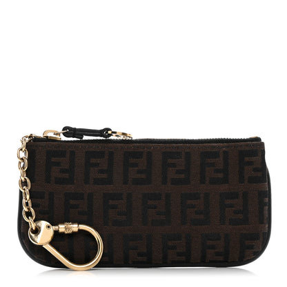 Fendi Zucchino Spalmati Forever Coin Pouch Key Case Nocciola 1 of 10