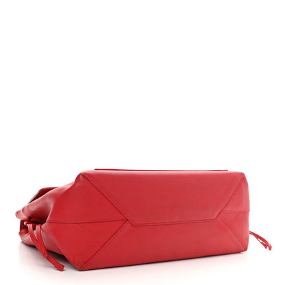 Louis Vuitton Calfskin Lockme MM Rouge 4 of 15