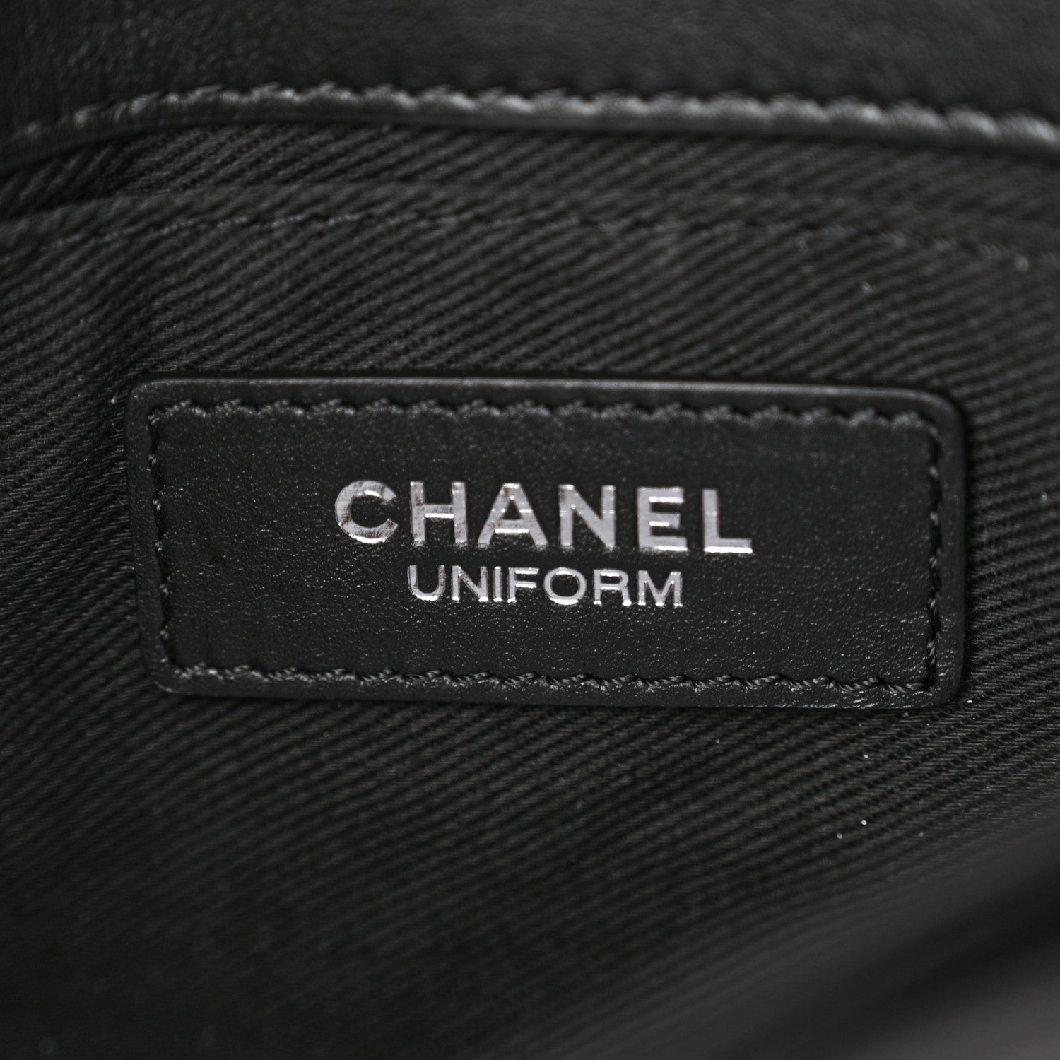 Chanel Calfskin Quilted CC Uniform Flap Belt Bag Black 6 of 12