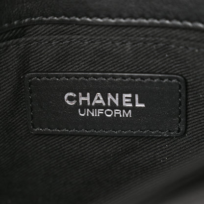 Chanel Calfskin Quilted CC Uniform Flap Belt Bag Black 6 of 12