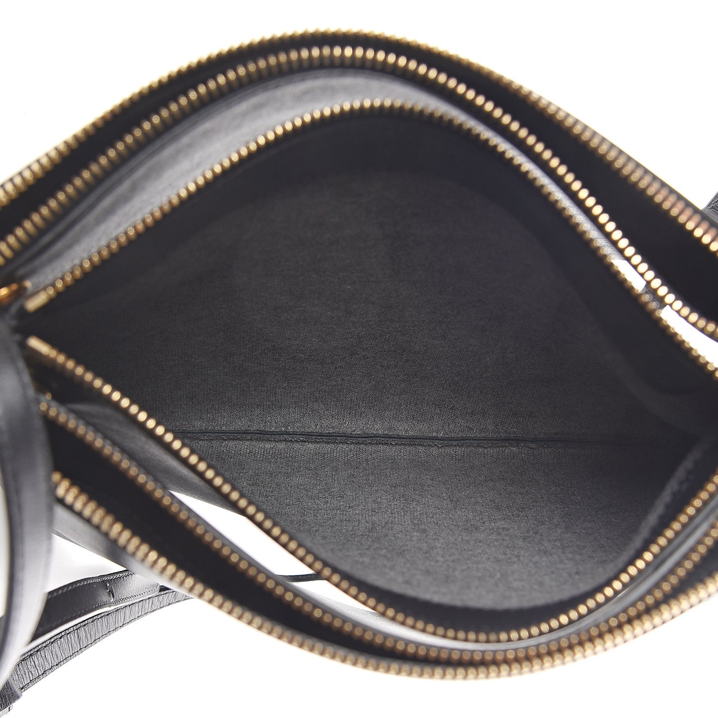 Liege Calfskin Large Trio Crossbody Bag Black