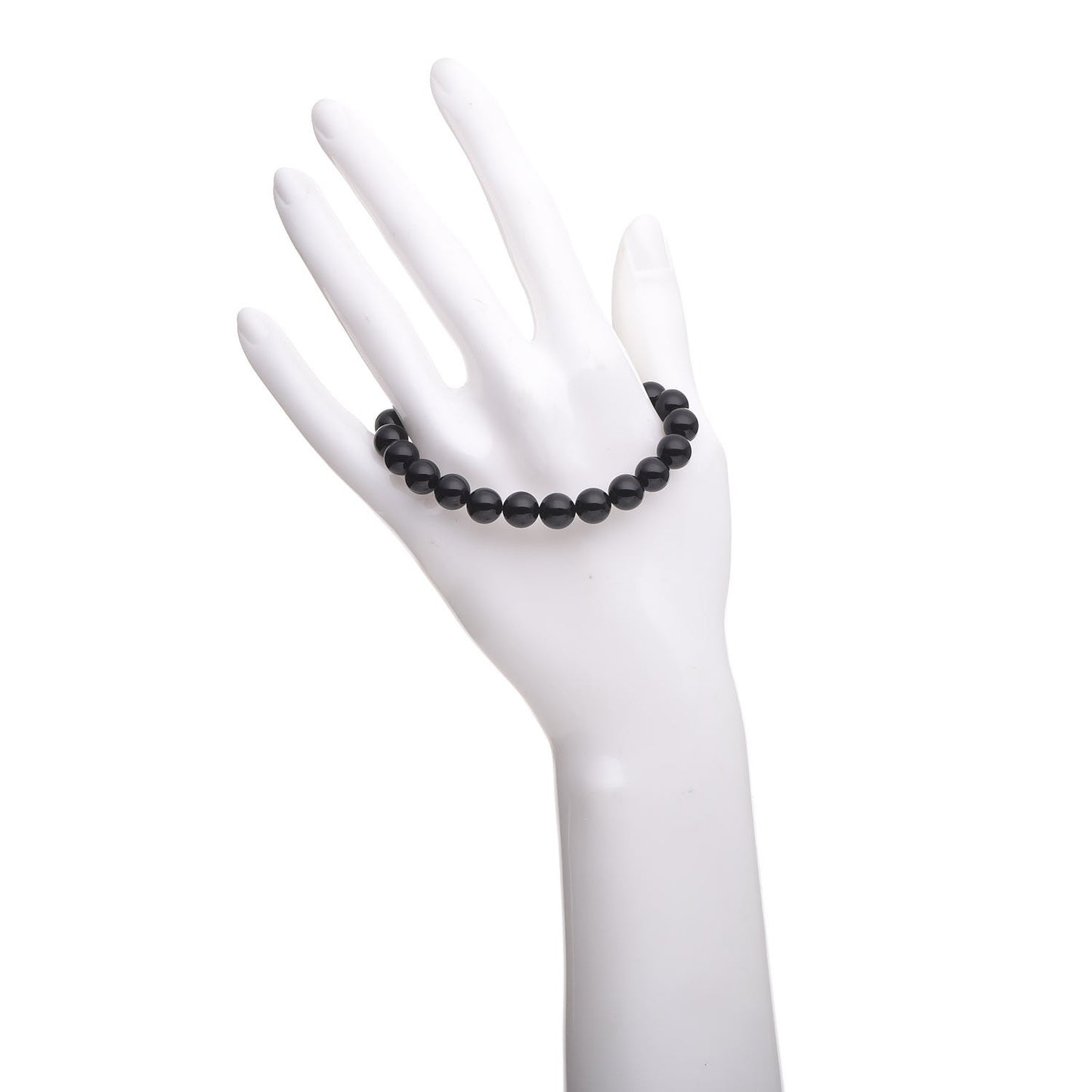 Sterling Silver Black Onyx Bead Toggle Bracelet