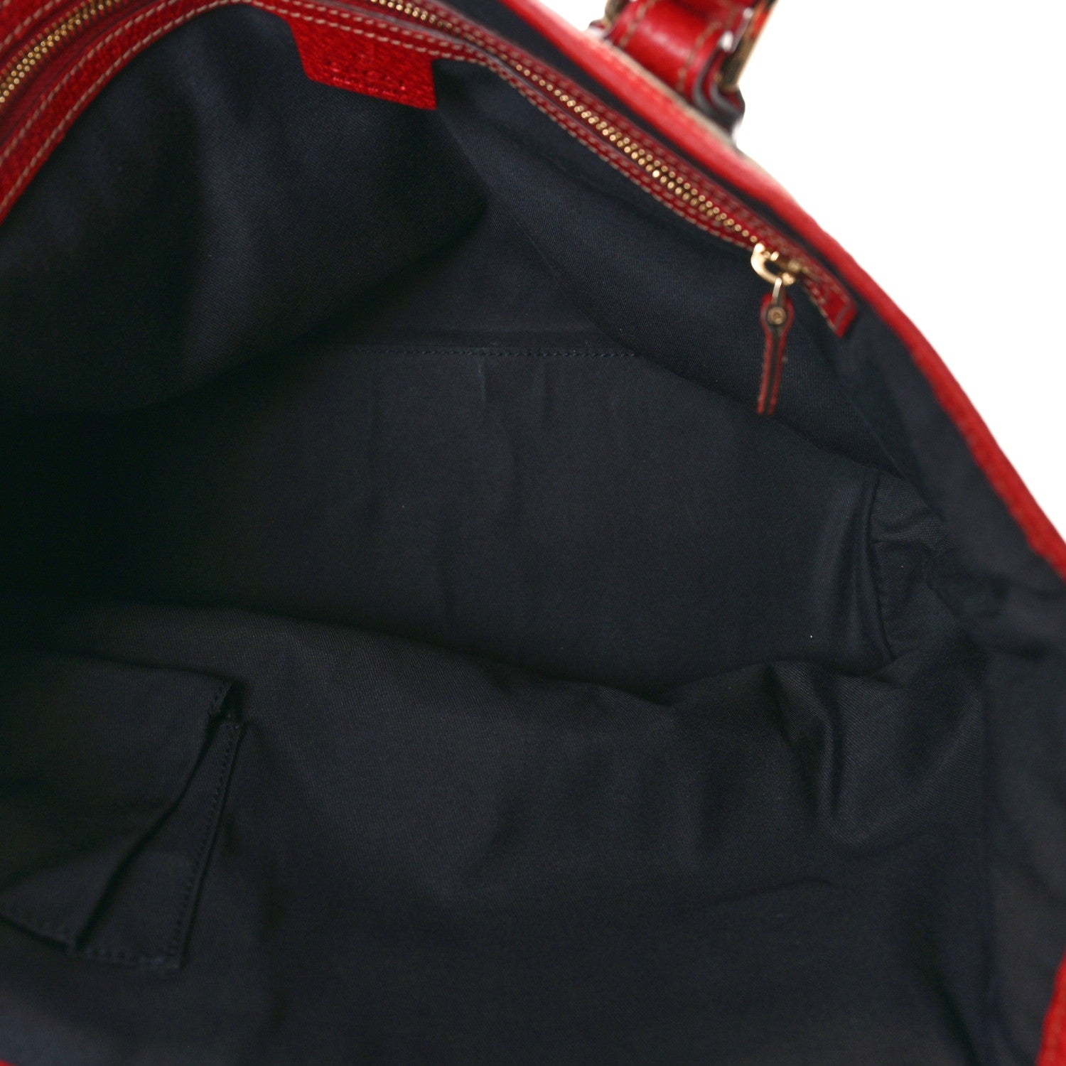 Gucci Monogram Medium Jolicoeur Tote Navy Red 5 of 14