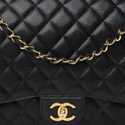 Chanel Caviar Quilted Maxi Double Flap Black 11 of 11