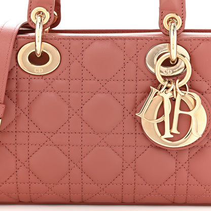 Christian Dior Lambskin Cannage Medium Lady D-Joy Ethereal Pink 7 of 9