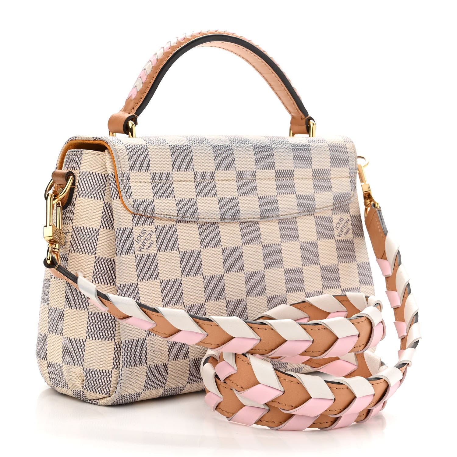 Louis Vuitton Damier Azur Braided Croisette Rose 3 of 13