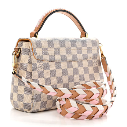 Louis Vuitton Damier Azur Braided Croisette Rose 3 of 13