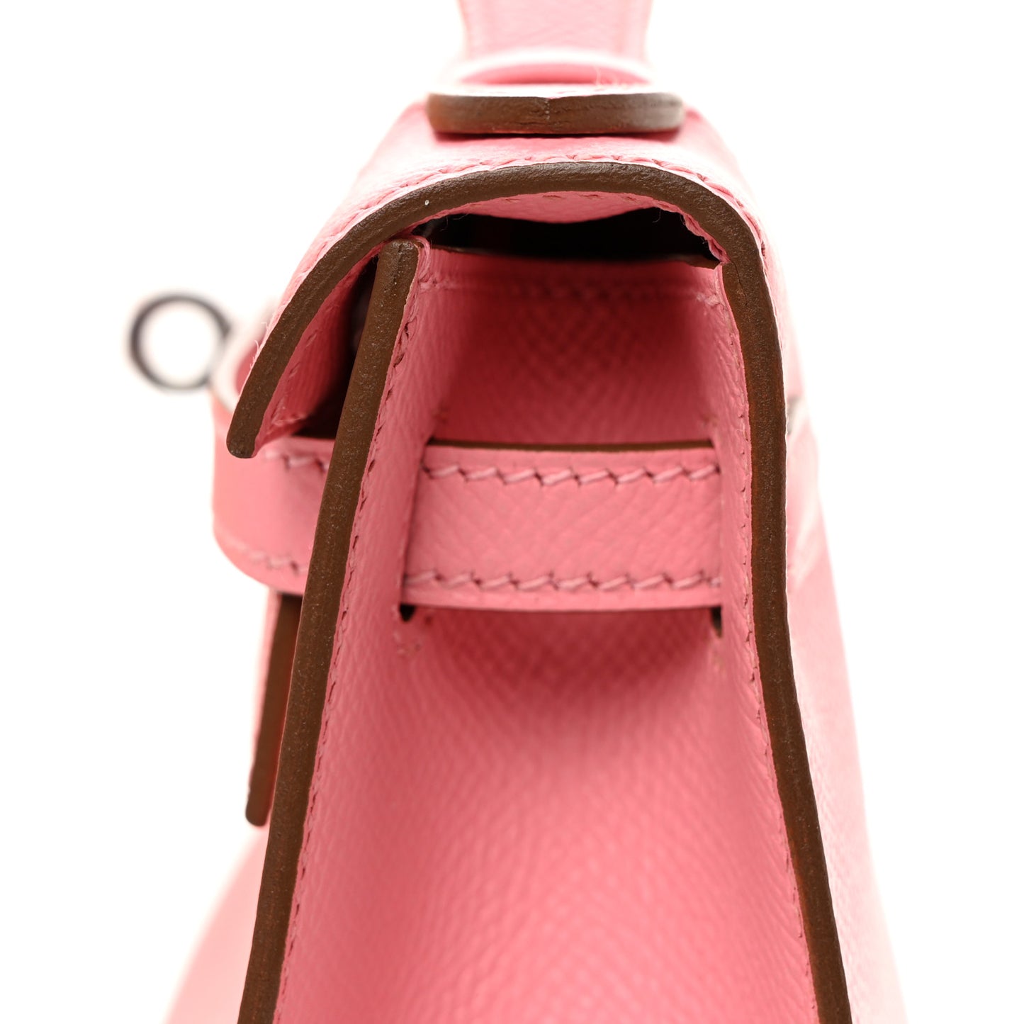 Epsom Kelly Pochette Clutch Rose Confetti