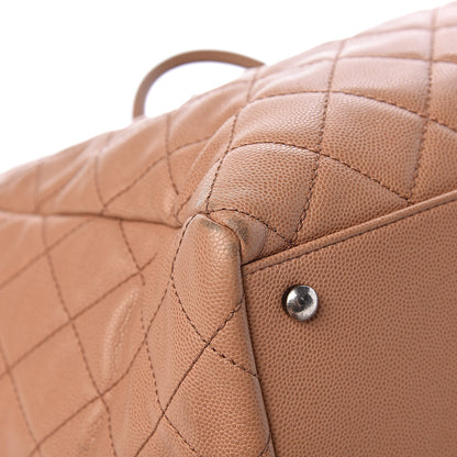 Chanel Caviar Quilted Large Coco Handle Shopping Tote Beige 9 of 16