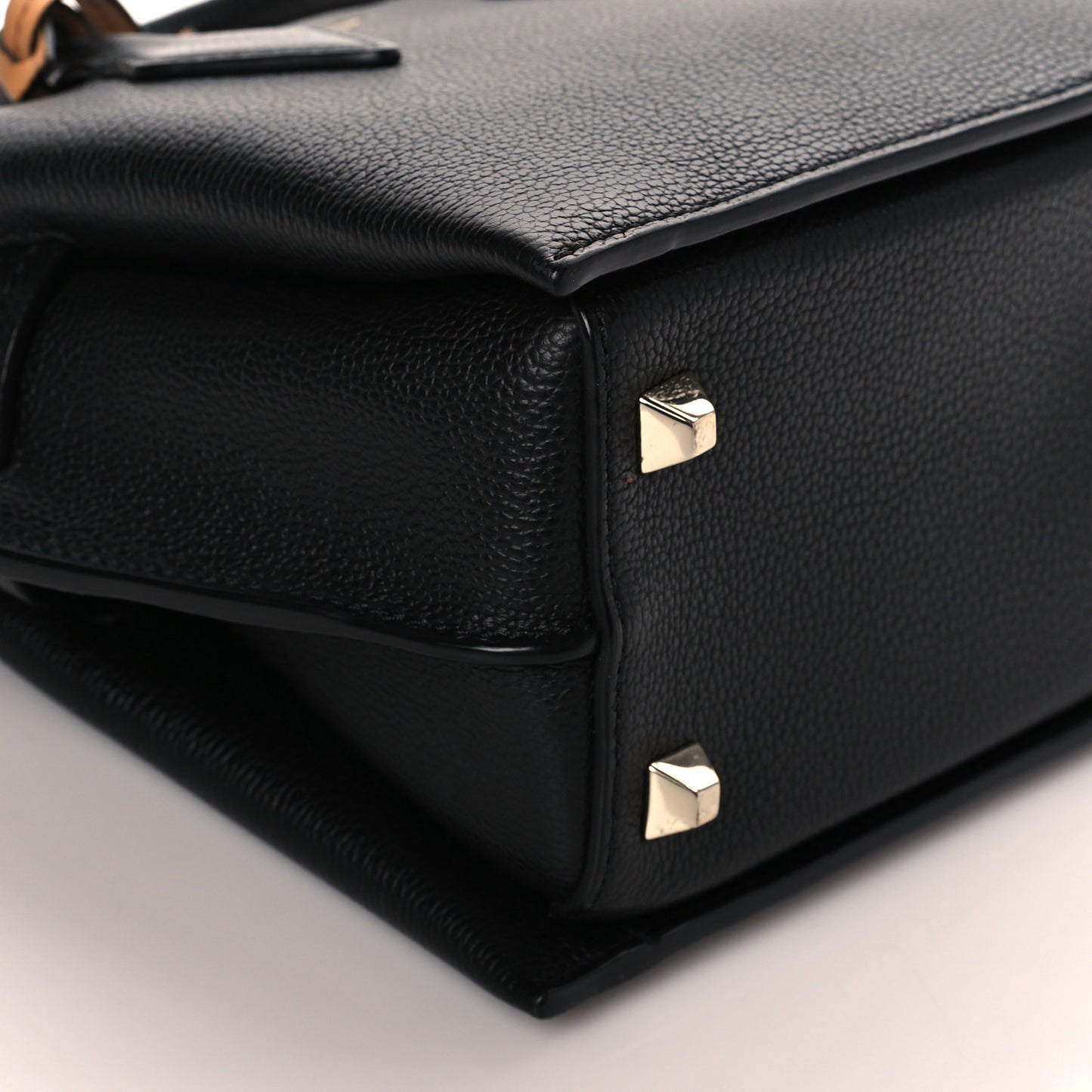 Grained Calfskin Mini Milla Tote Black