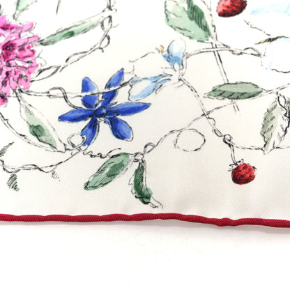 Christian Dior Silk Florilegio 90 Square Scarf Red 6 of 7