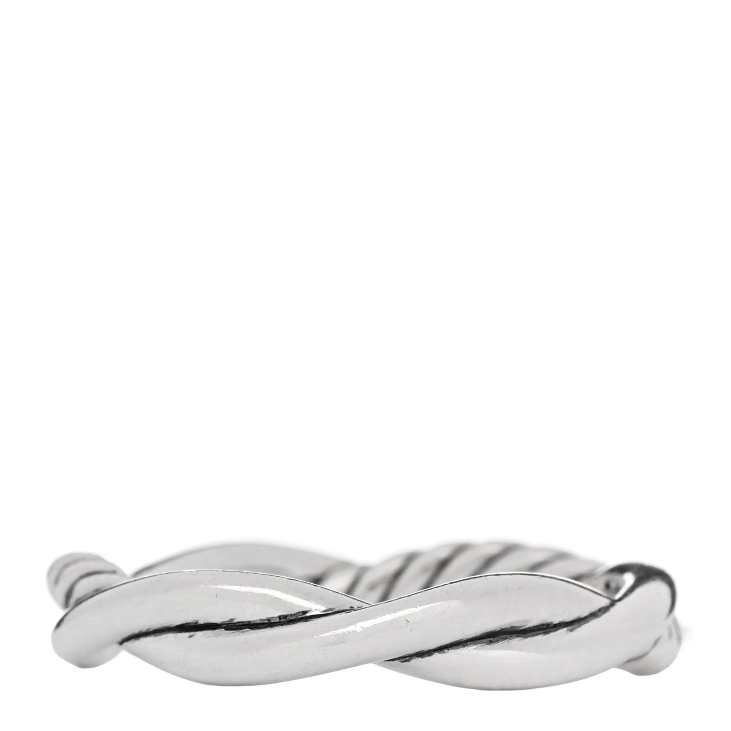 Sterling Silver 14K Yellow Gold Petite Infinity Band Ring 52 6