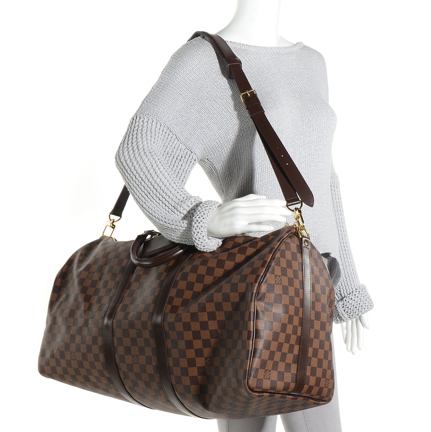 Damier Ebene Keepall Bandouliere 55