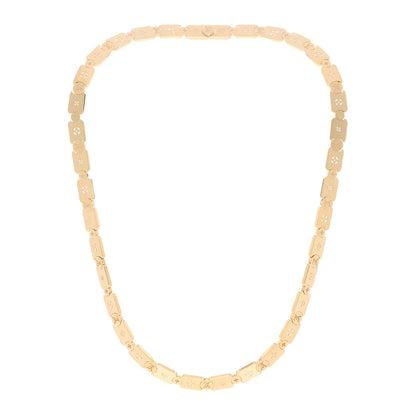 Louis Vuitton 18K Yellow Gold Les Gastons Vuitton Gourmette Necklace 3 of 5