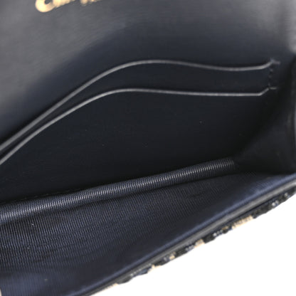 Christian Dior Oblique Saddle Card Holder Blue 5 of 10