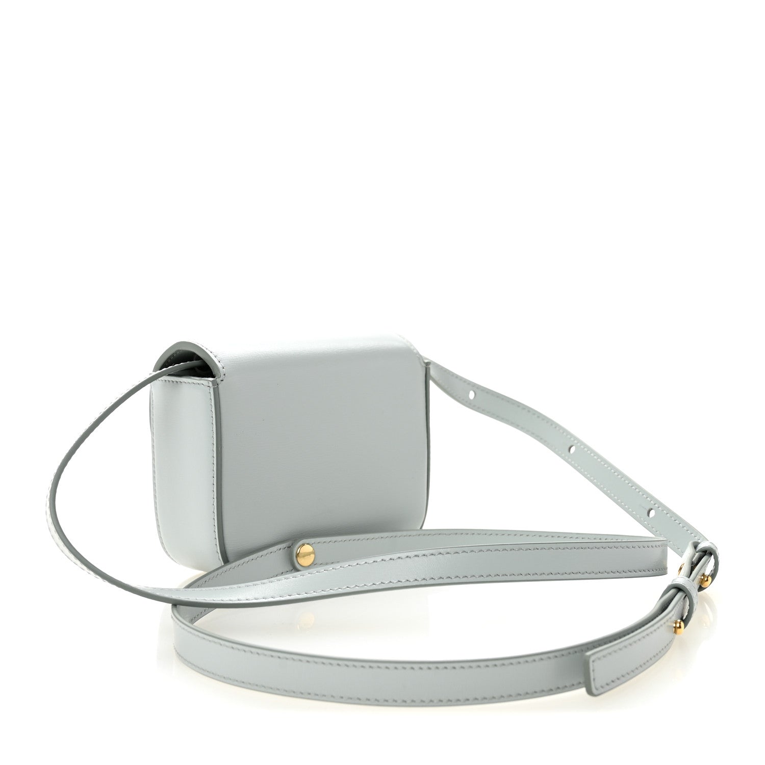 Celine Shiny Calfskin Mini Claude Soft Blue 3 of 10