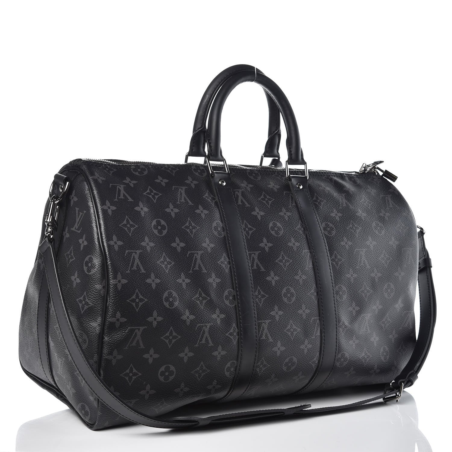 Louis Vuitton Monogram Eclipse Keepall Bandouliere 45 3 of 12