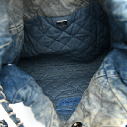 Chanel Denim Quilted Small Chanel 22 Blue 6 of 11