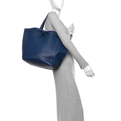 Celine Soft Grained Calfskin Small Belt Cabas Phantom Dark Blue 2 of 11