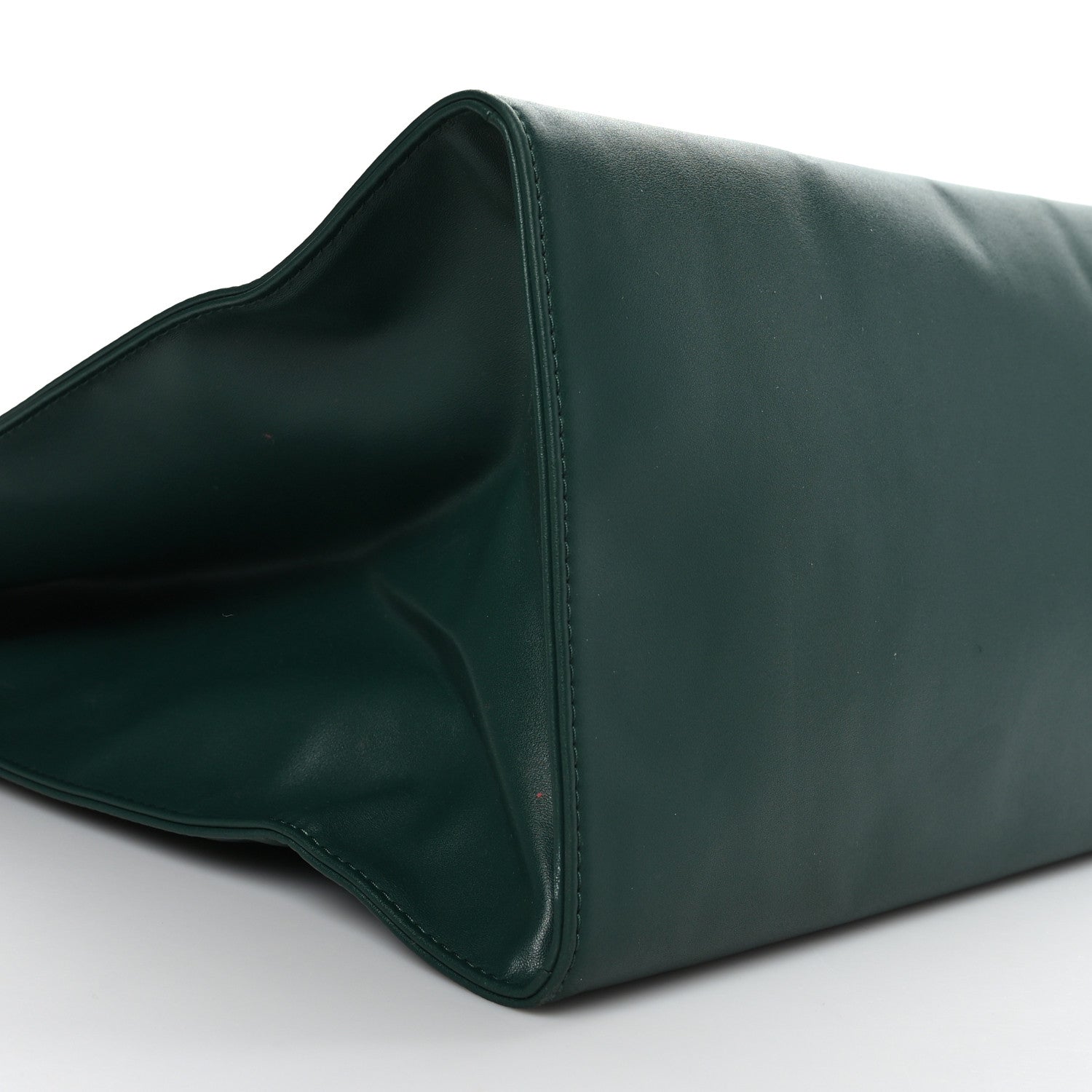 Telfar Vegan Leather Large Shopping Bag Dark Olive 7 of 8