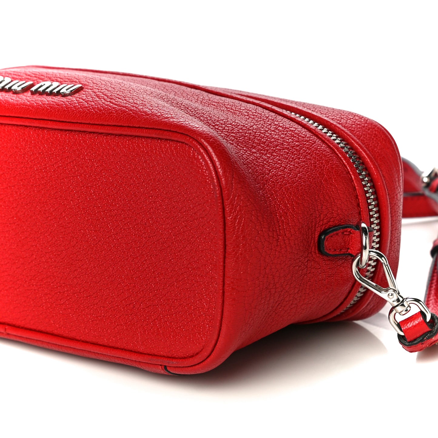 Goatskin Madras Top Handle Crossbody Red