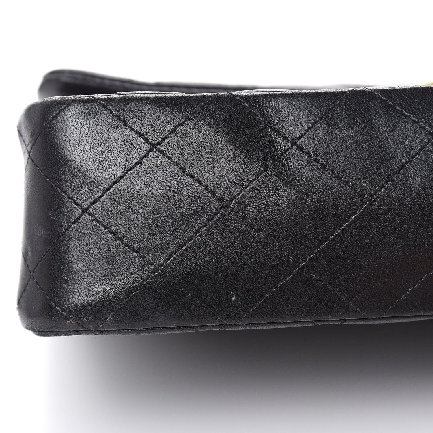 Chanel Lambskin Quilted Medium Double Flap Black 11 of 19