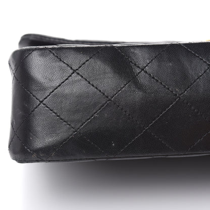 Chanel Lambskin Quilted Medium Double Flap Black 11 of 19