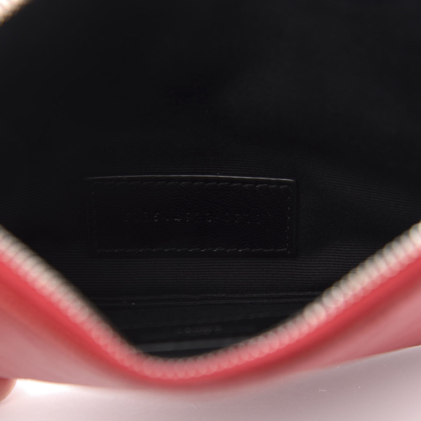 Grain De Poudre Chevron Monogram Bill Pouch Rouge Eros